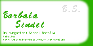 borbala sindel business card